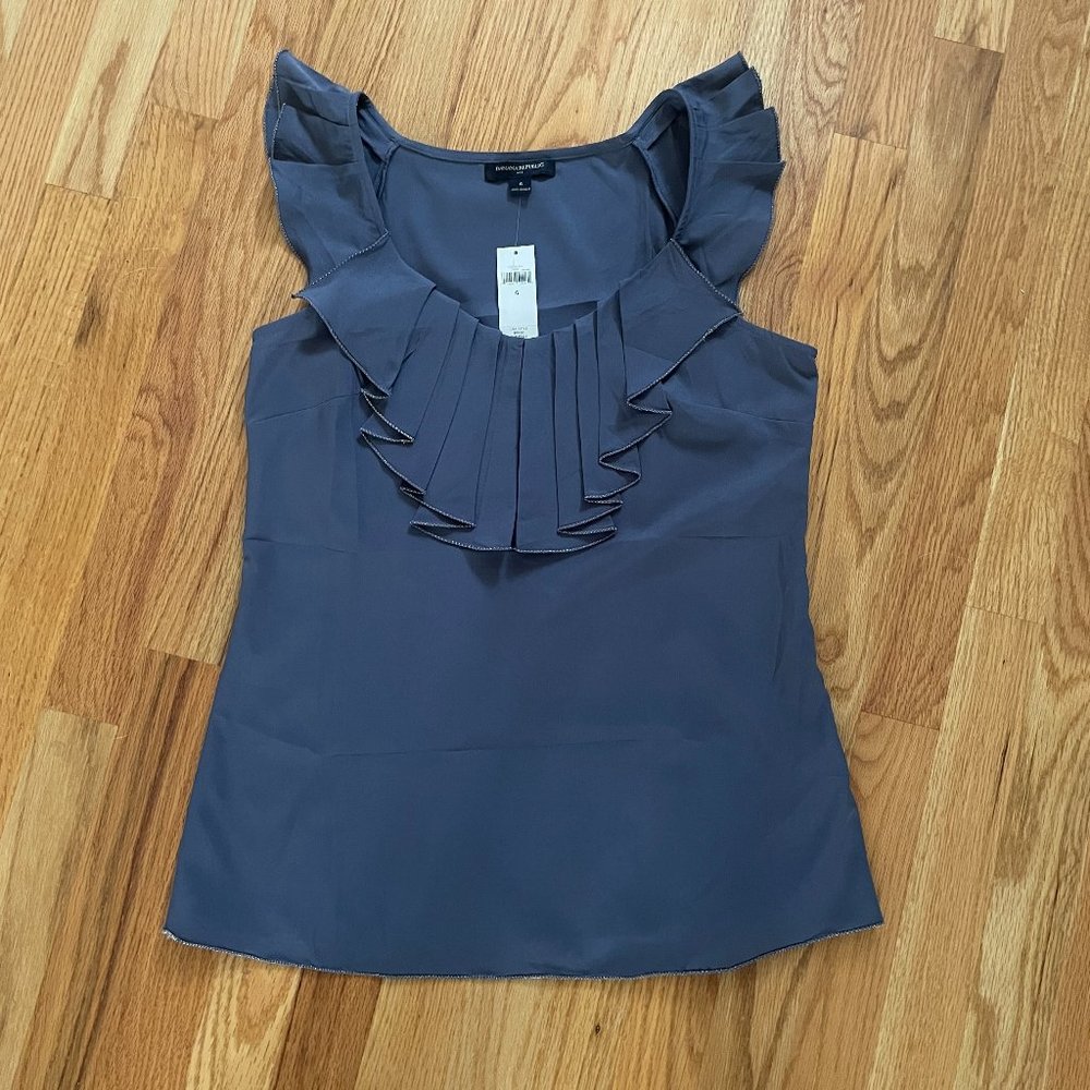 NWT Banana Republic Adorable Ruffle Sleeveless Top